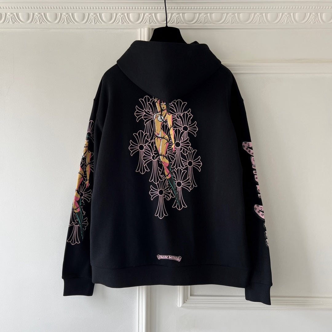 Chrome Hearts Deadly doll zip-up hoodie