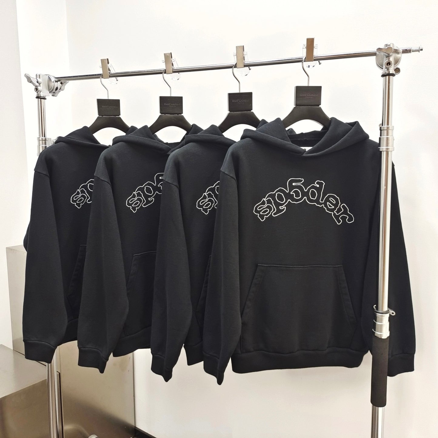 Sp5der OG Logo Hoodie Black