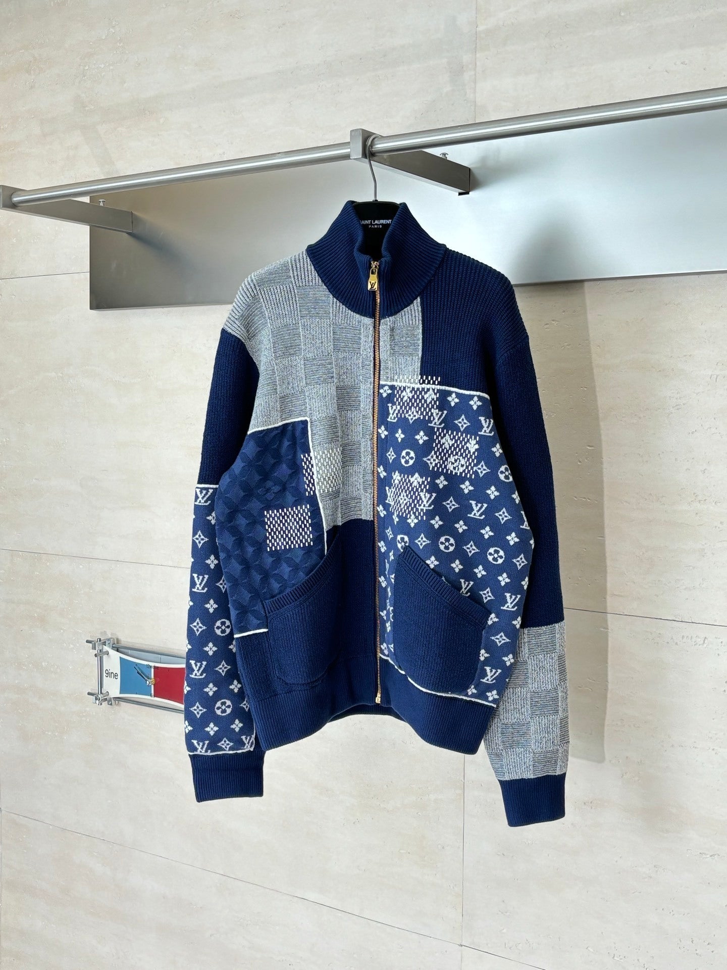 LV Zip Up Patchwork Tracktop Jacket 1AIMAG
