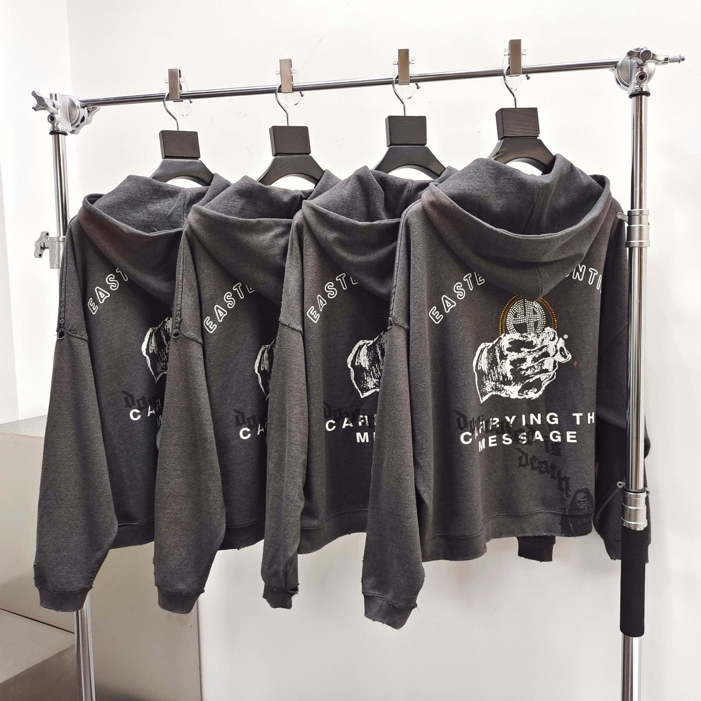 Paly Hollywood Carrying The Message Zip Hooded Sweatshirt 'Black'