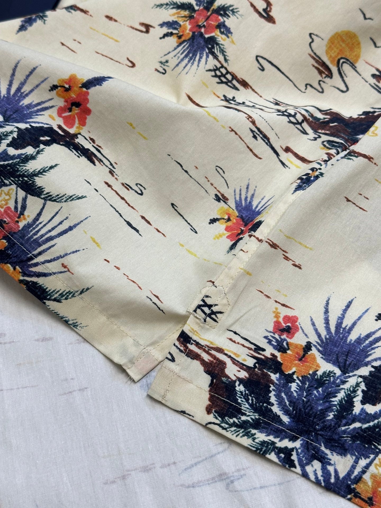 Prada Hawaii print bowling shirt