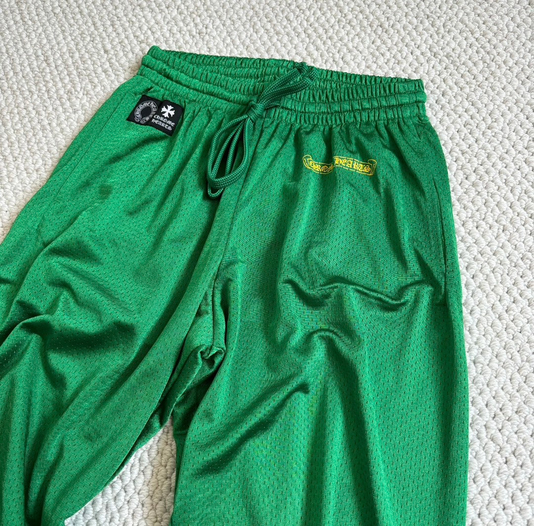 Chrome Hearts mesh green pants