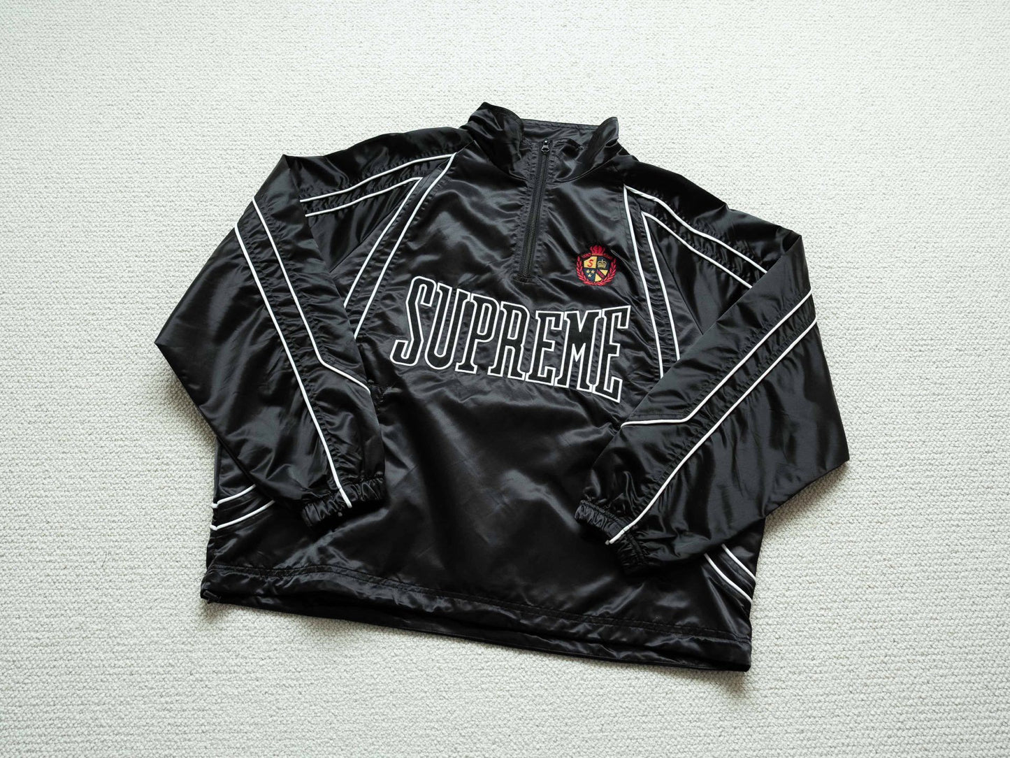 SUP Satin Piping Pullover Jacket