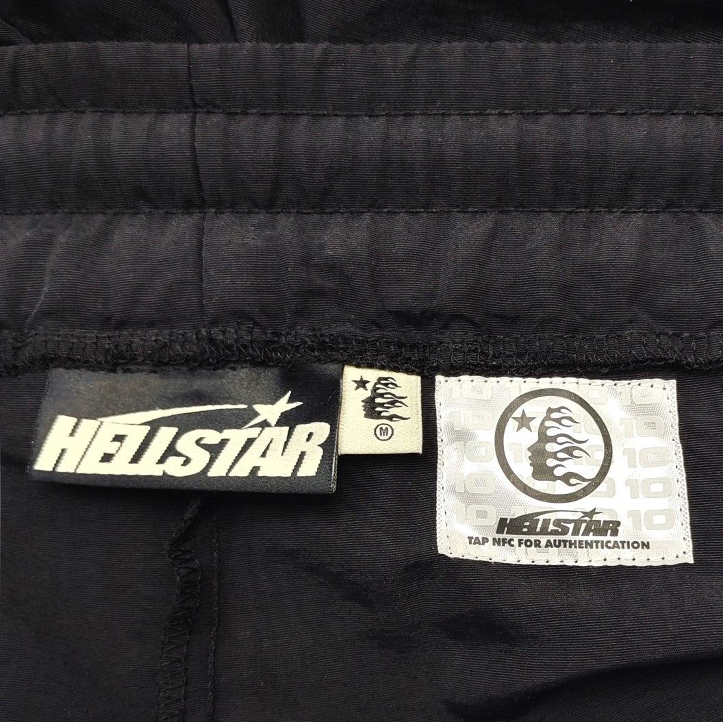 Hellstar Waxed Nylon Athletic Shorts