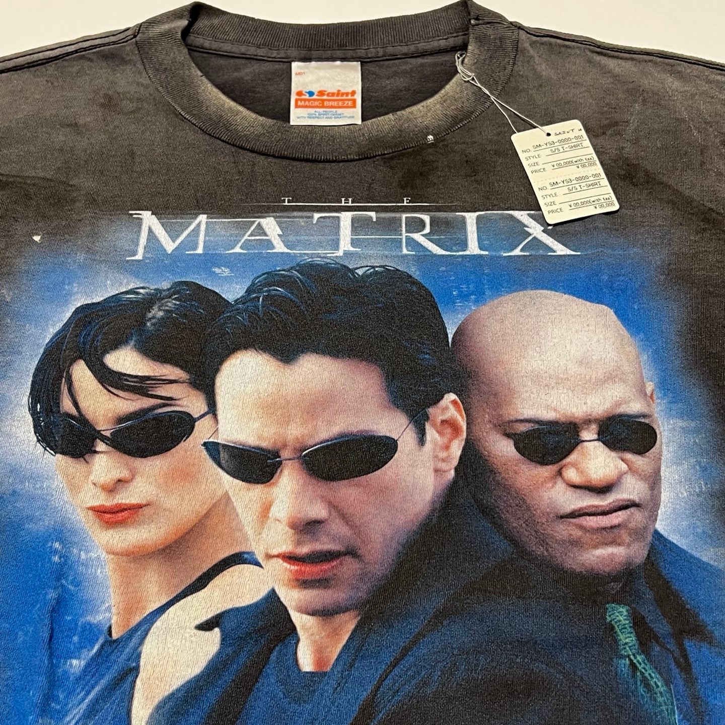 SAINT Mxxxxxx White Logo Matrix T-Shirt 'Black'