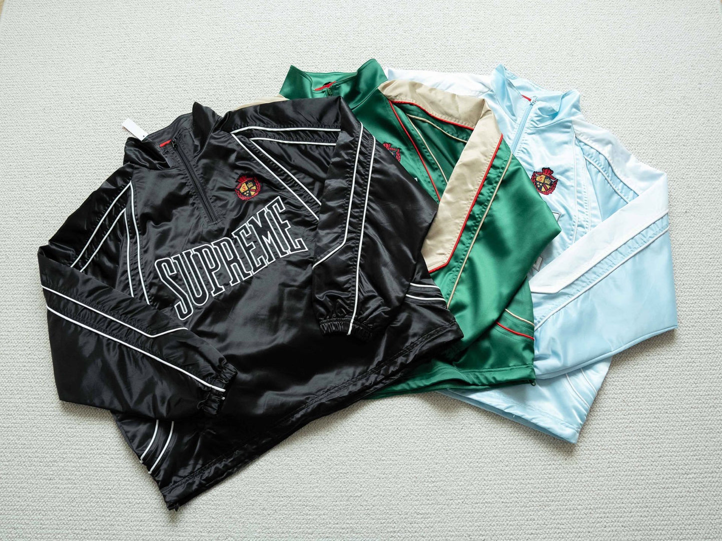 SUP Satin Piping Pullover Jacket