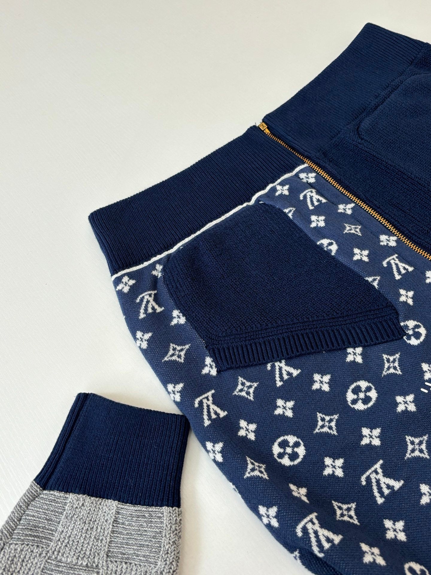 LV Zip Up Patchwork Tracktop Jacket 1AIMAG
