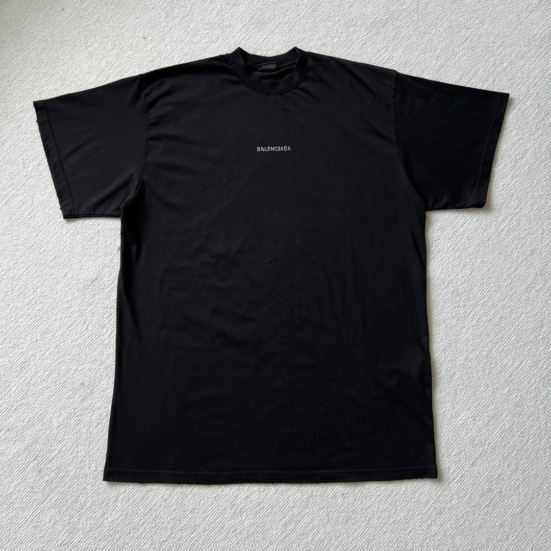 BALENCIAGA BACK T-SHIRT MEDIUM FIT IN BLACK