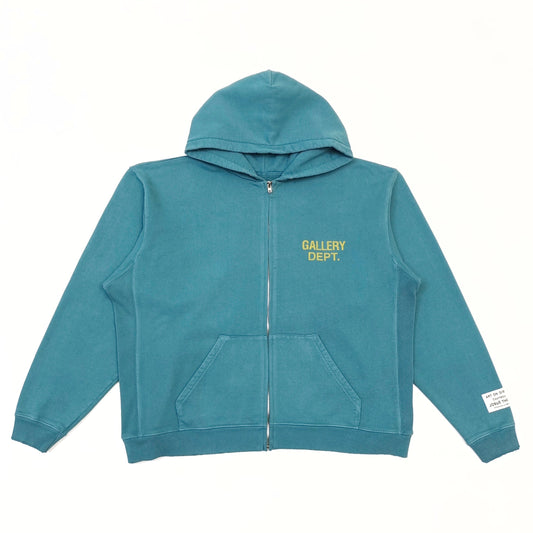 Gallery Dept. 90'S FULL ZIP HOODIE Vintage Teal