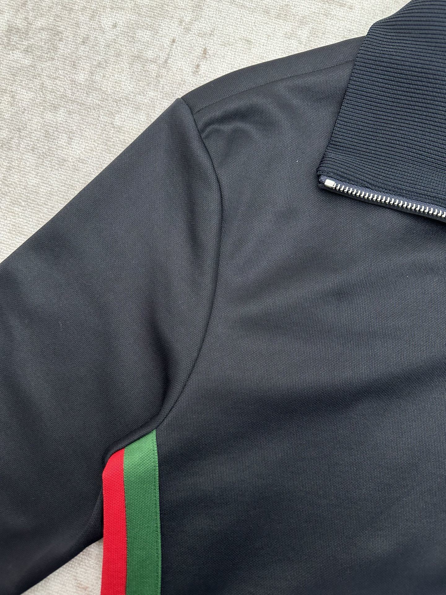 GG Technical jersey zip jacket with Web