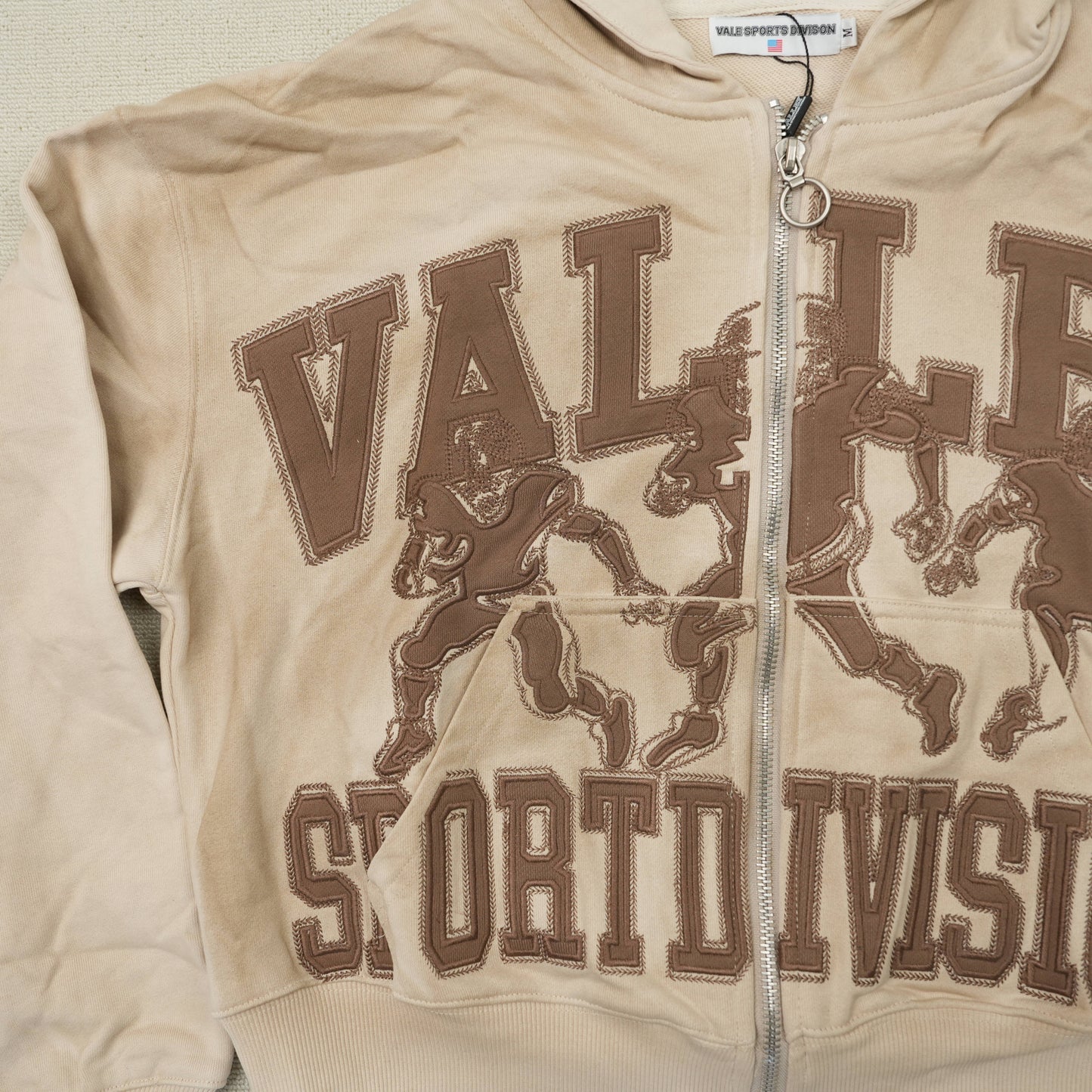 Vale Forever Mud Friday Zip Up Hoodie 'Beige/Brown'