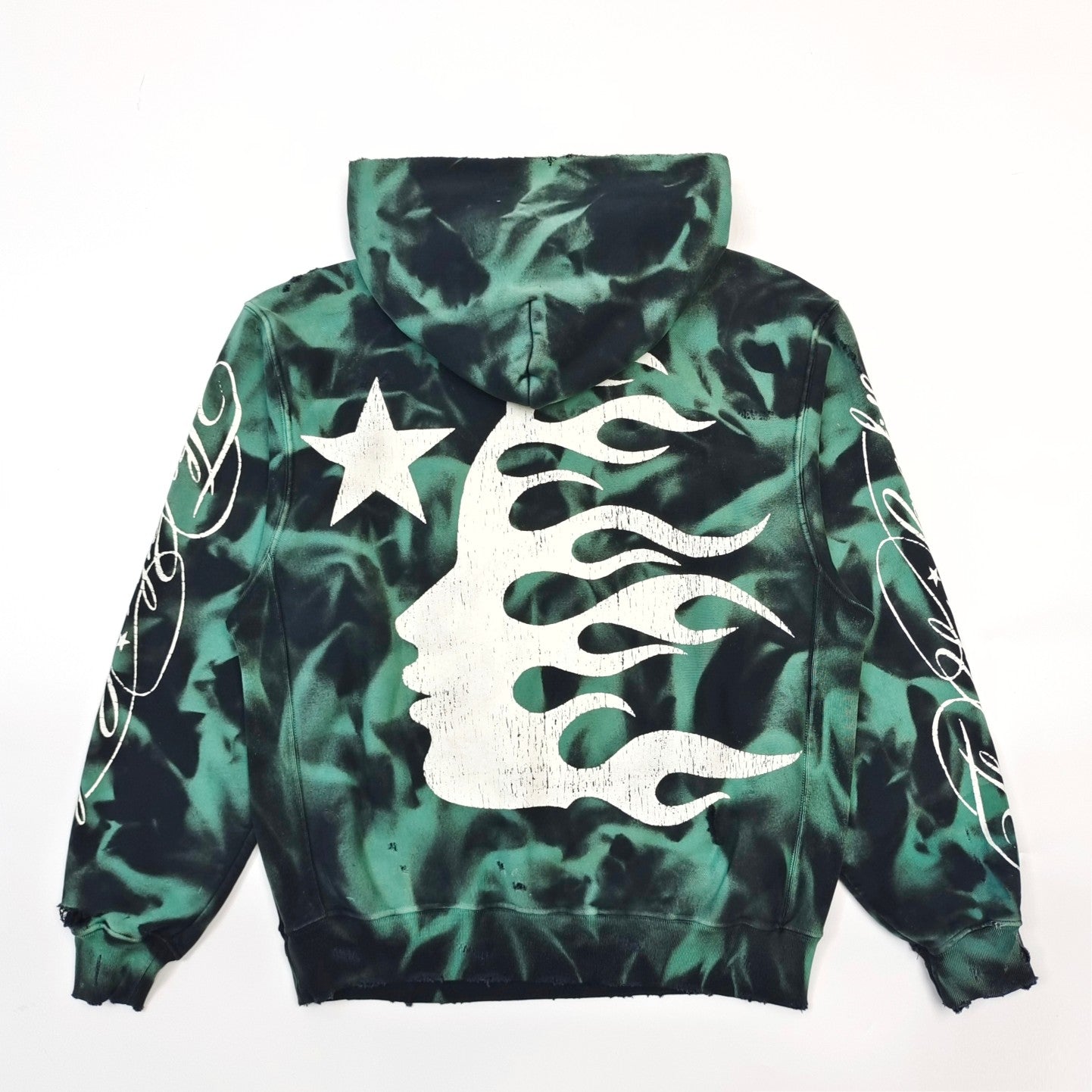 Hellstar Marble Paradise Hoodie 'Green/Black'