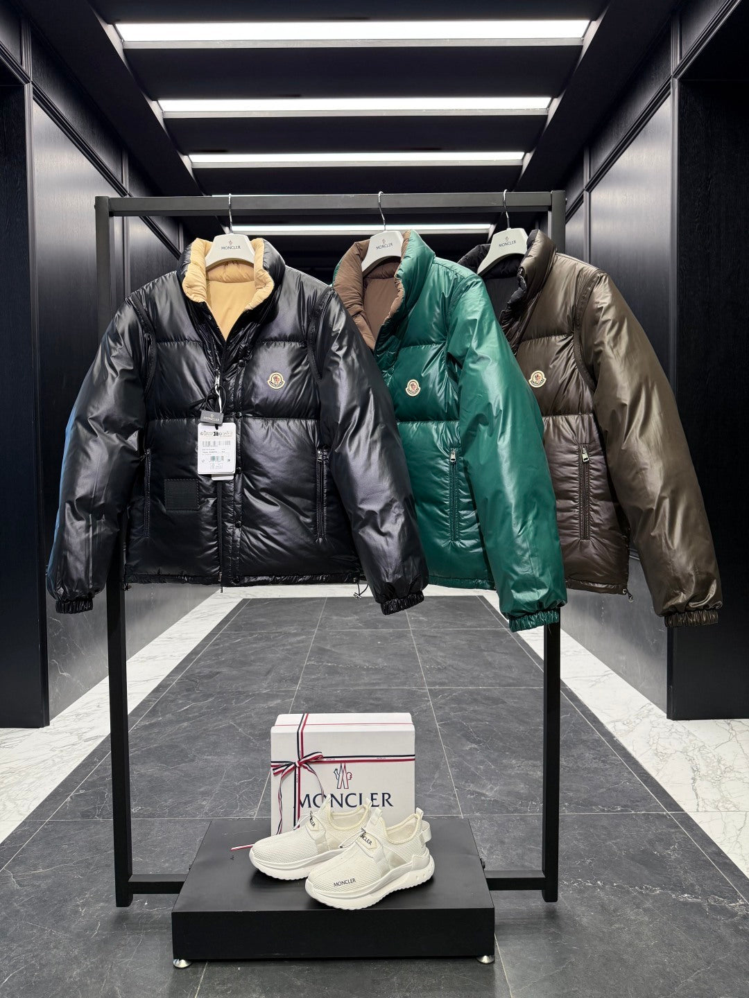 Moncler Reversible Convertible Down Jacket