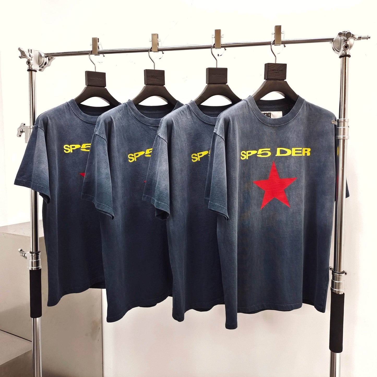 Sp5der Sp5 Der Star Tee 'Black'
