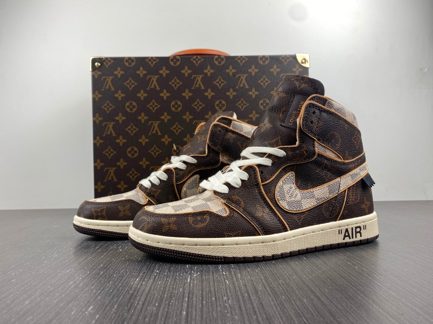 Off-White x Louis Vuitton x Jordan 1 custom edition