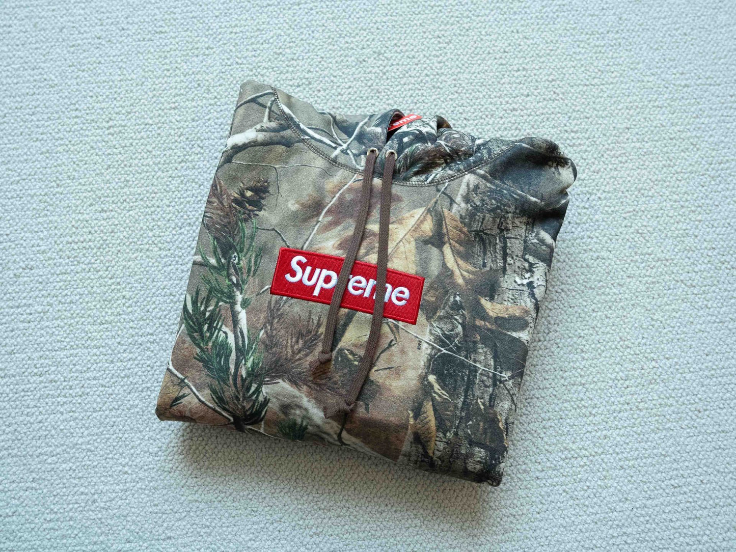 SUP Box Logo Hoodie (FW25) Realtree AP Camouflage