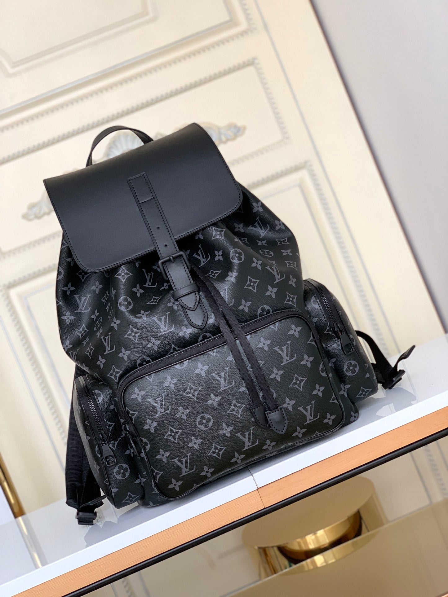 LV Monogram Eclipse Trio Backpack Backpack M45538