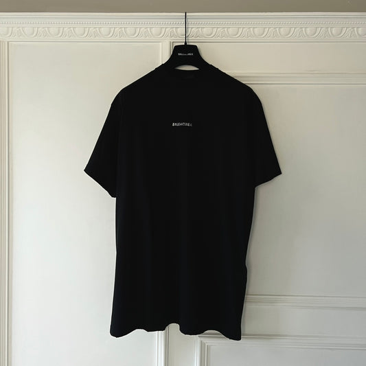 BALENCIAGA BACK T-SHIRT MEDIUM FIT IN BLACK