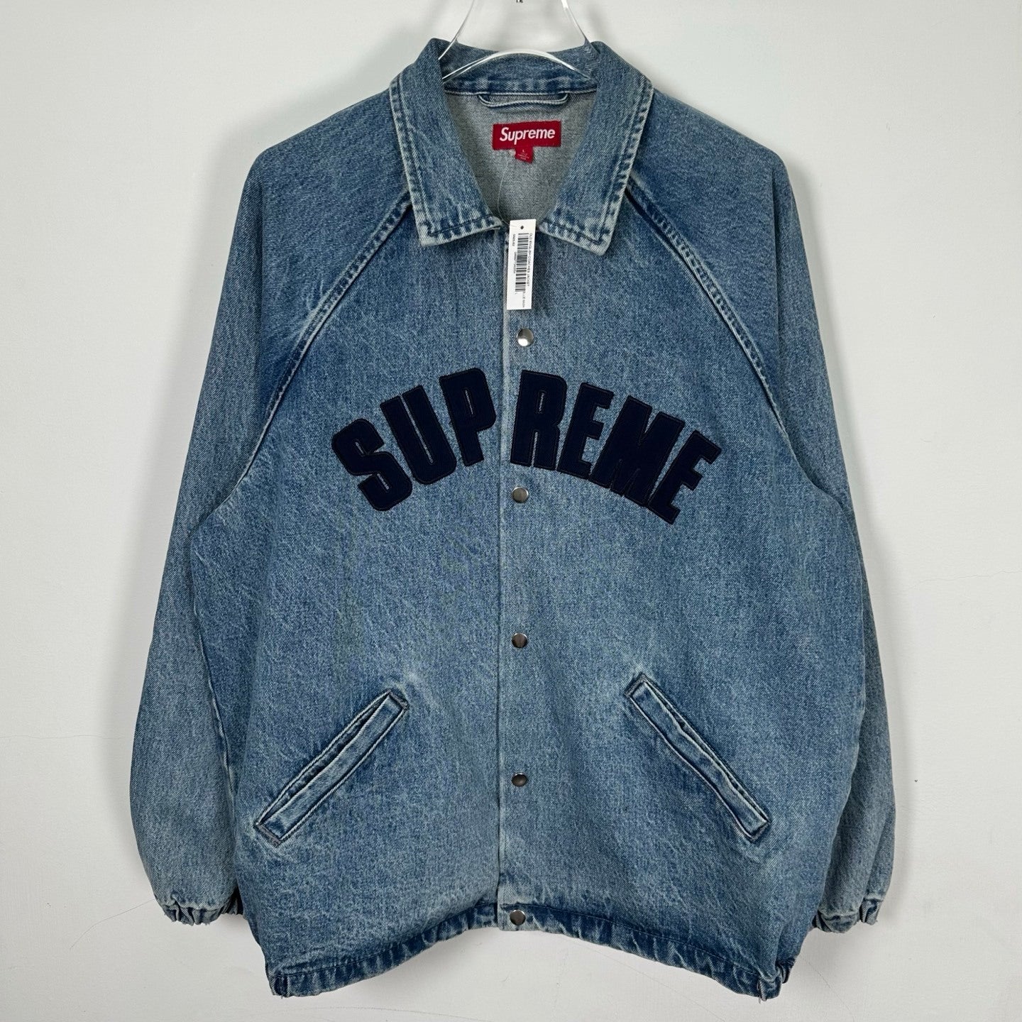 SUP Arc Denim Coaches Jacket 'Washed Indigo'