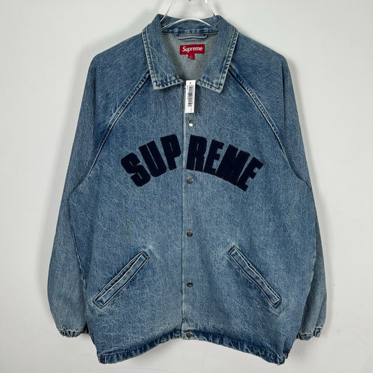 SUP Arc Denim Coaches Jacket 'Washed Indigo'