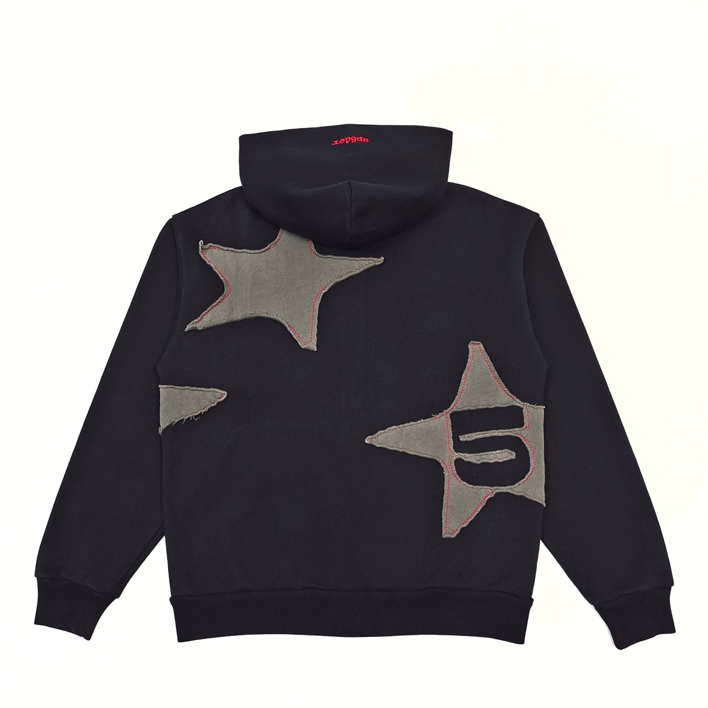 Sp5der Big Star Full Zip Hoodie 'Black'