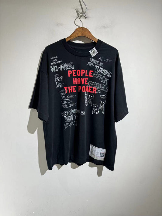 Maison Mihara Yasuhiro Slogan T-Shirt