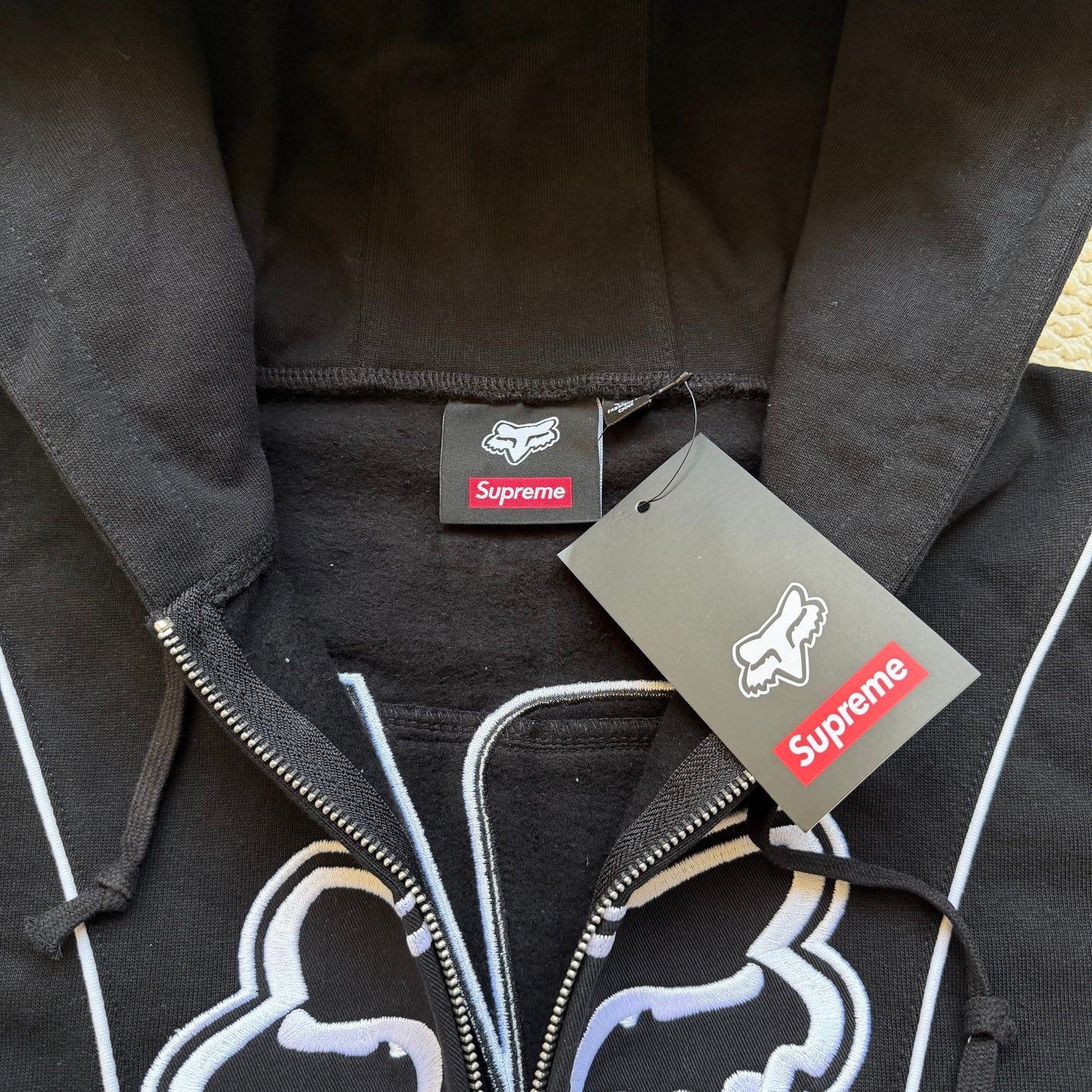 SUP Fox Racing Zip Up Hooded Sweatshirt