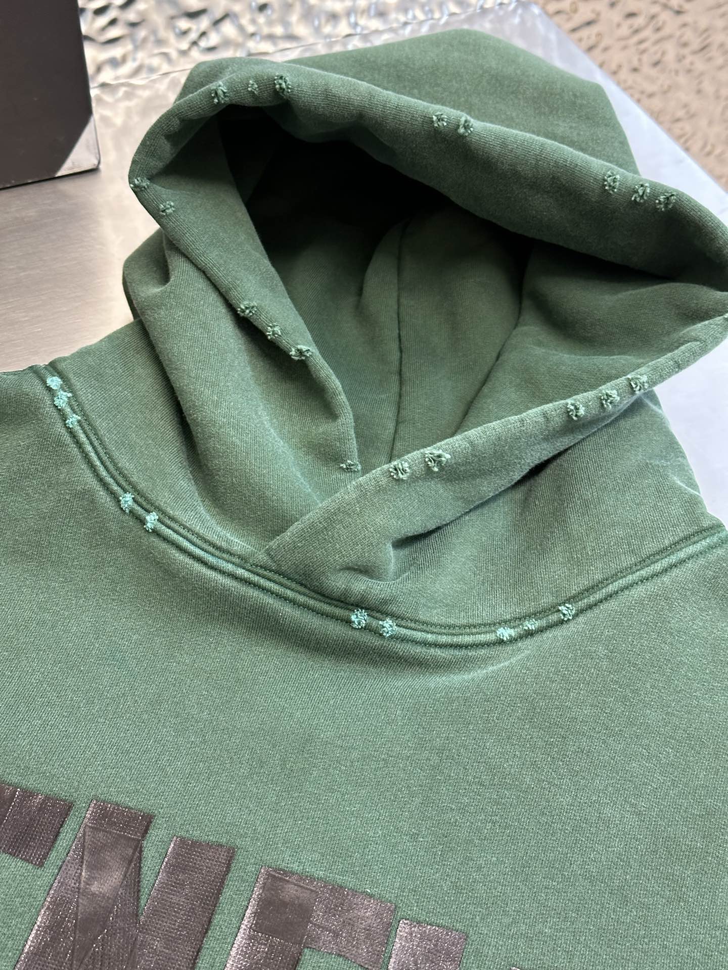 BB Tape distressed hoodie