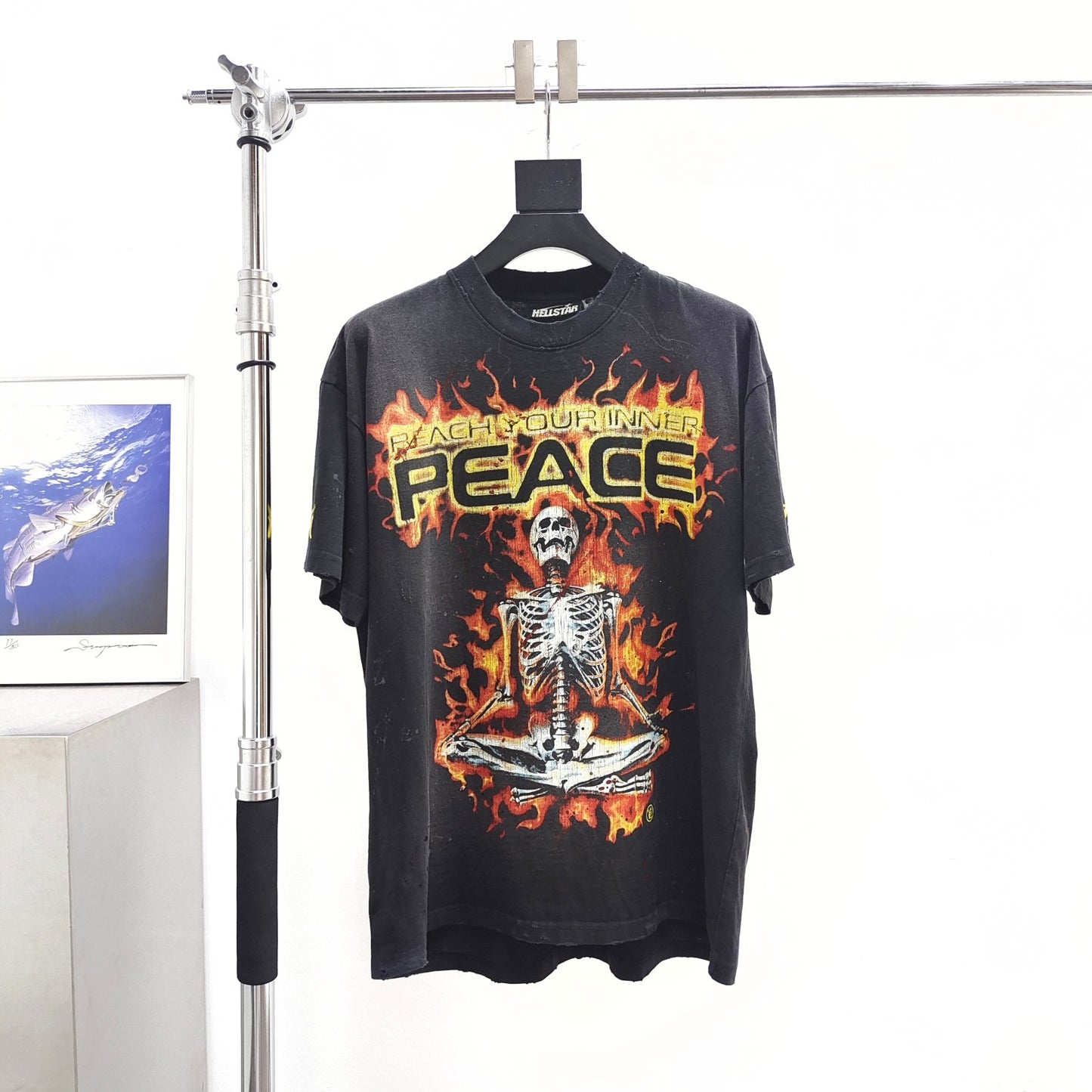 HELLSTAR Reach Your Inner Peace Fire T-Shirt