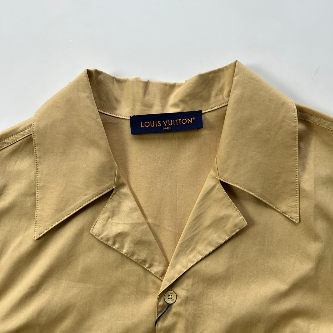 Louis Vuitton Embroidered Short-Sleeved Cotton Bowling Shirt