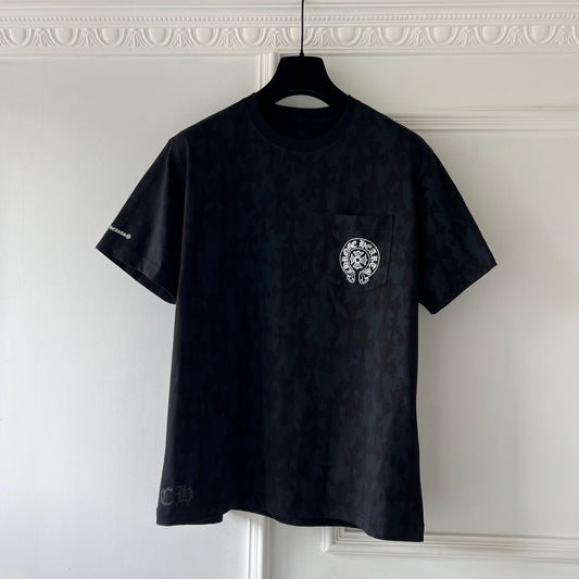 Chrome Hearts Cemetery Cross Monogram Print Tee