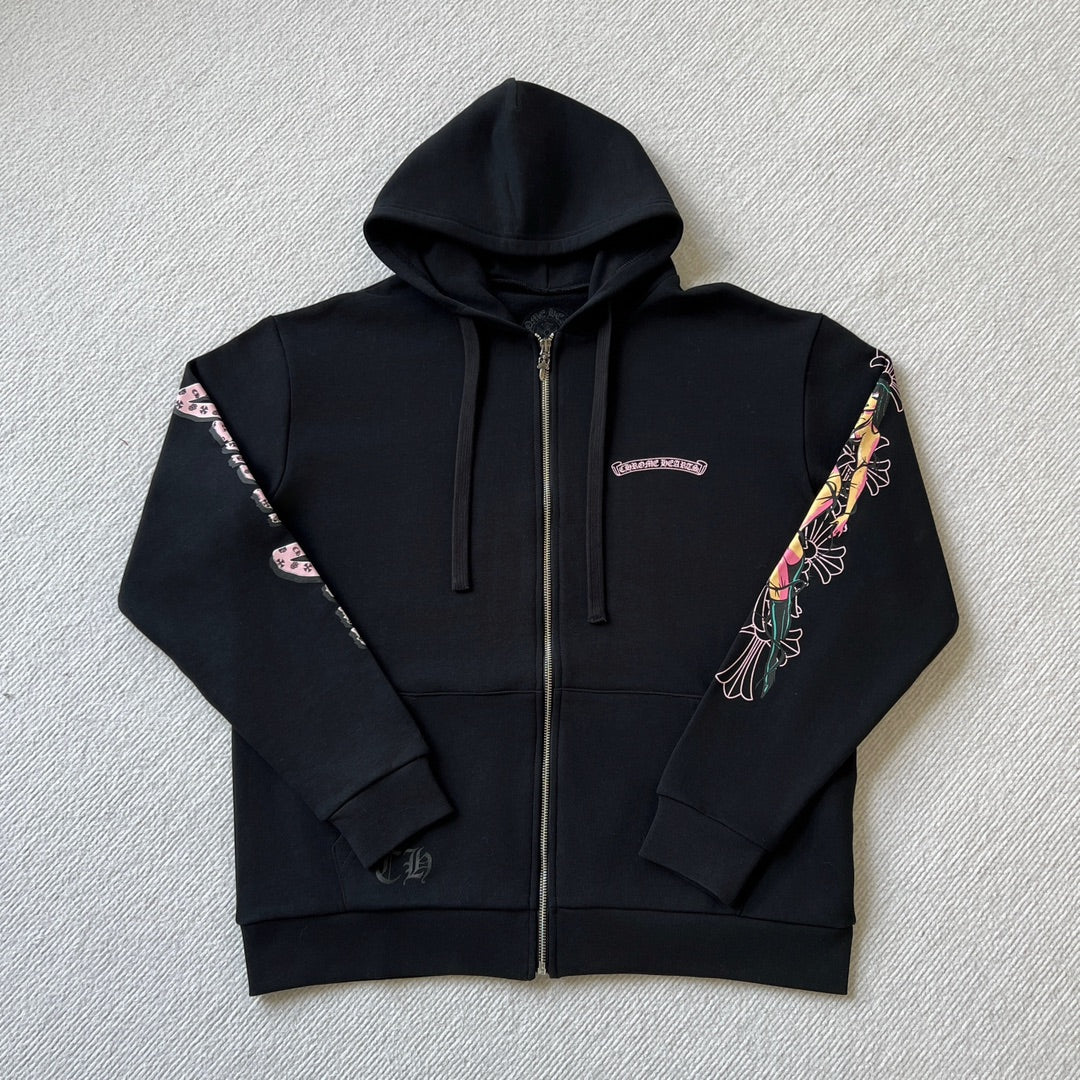 Chrome Hearts Deadly doll zip-up hoodie