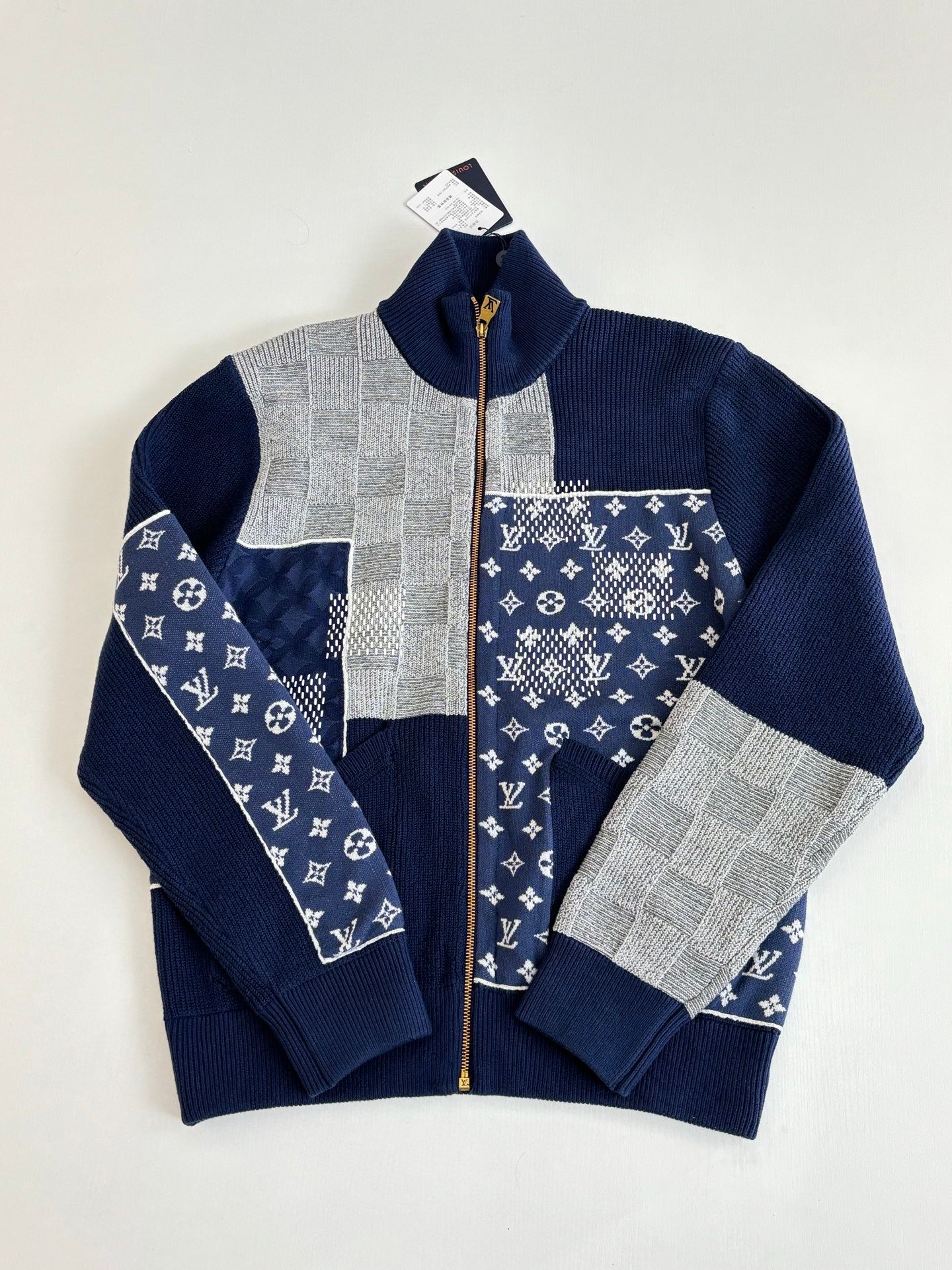 LV Zip Up Patchwork Tracktop Jacket 1AIMAG