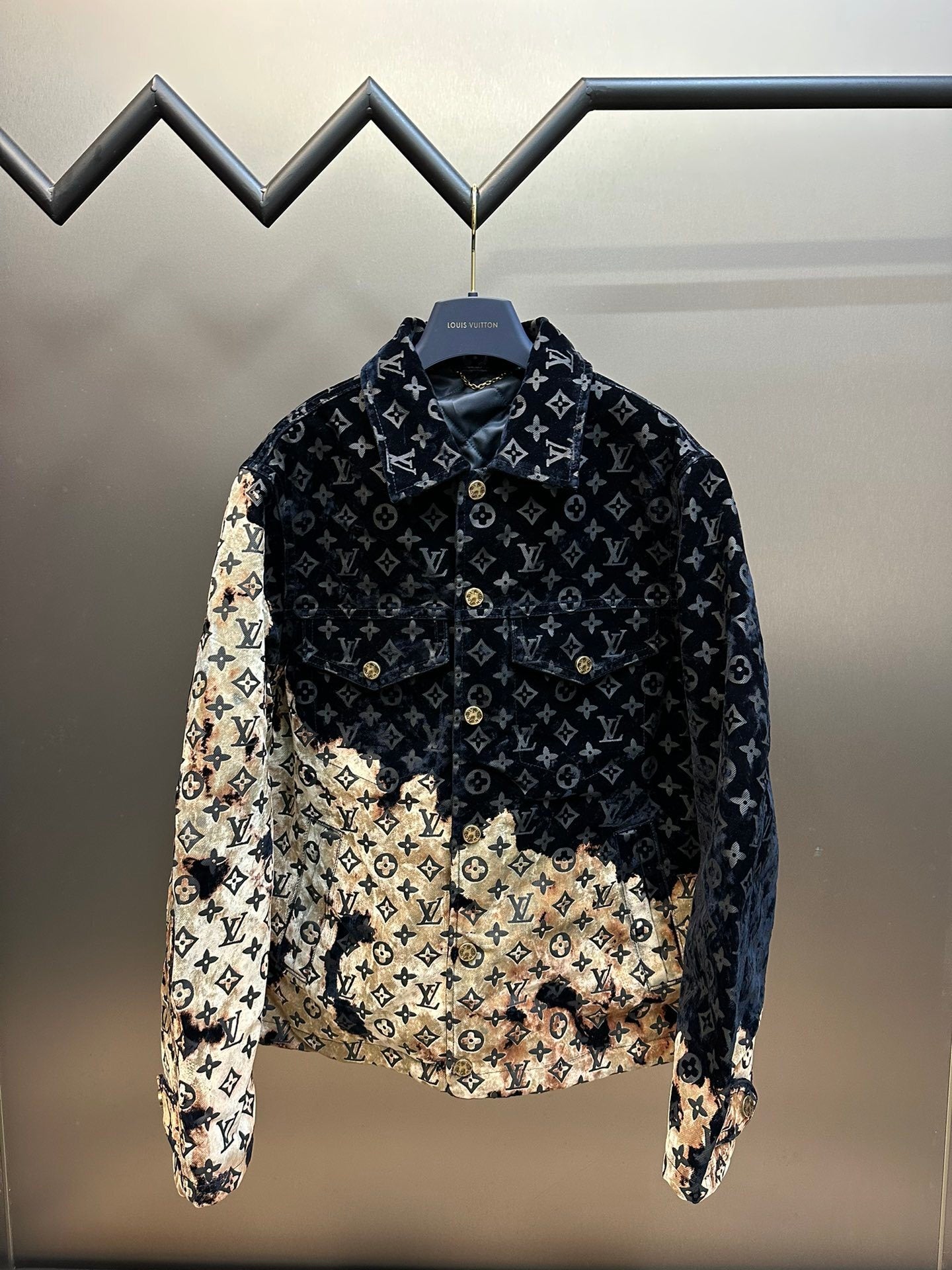 LV Monogram Bleached Denim Jacket