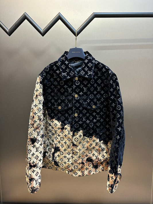 LV Monogram Bleached Denim Jacket