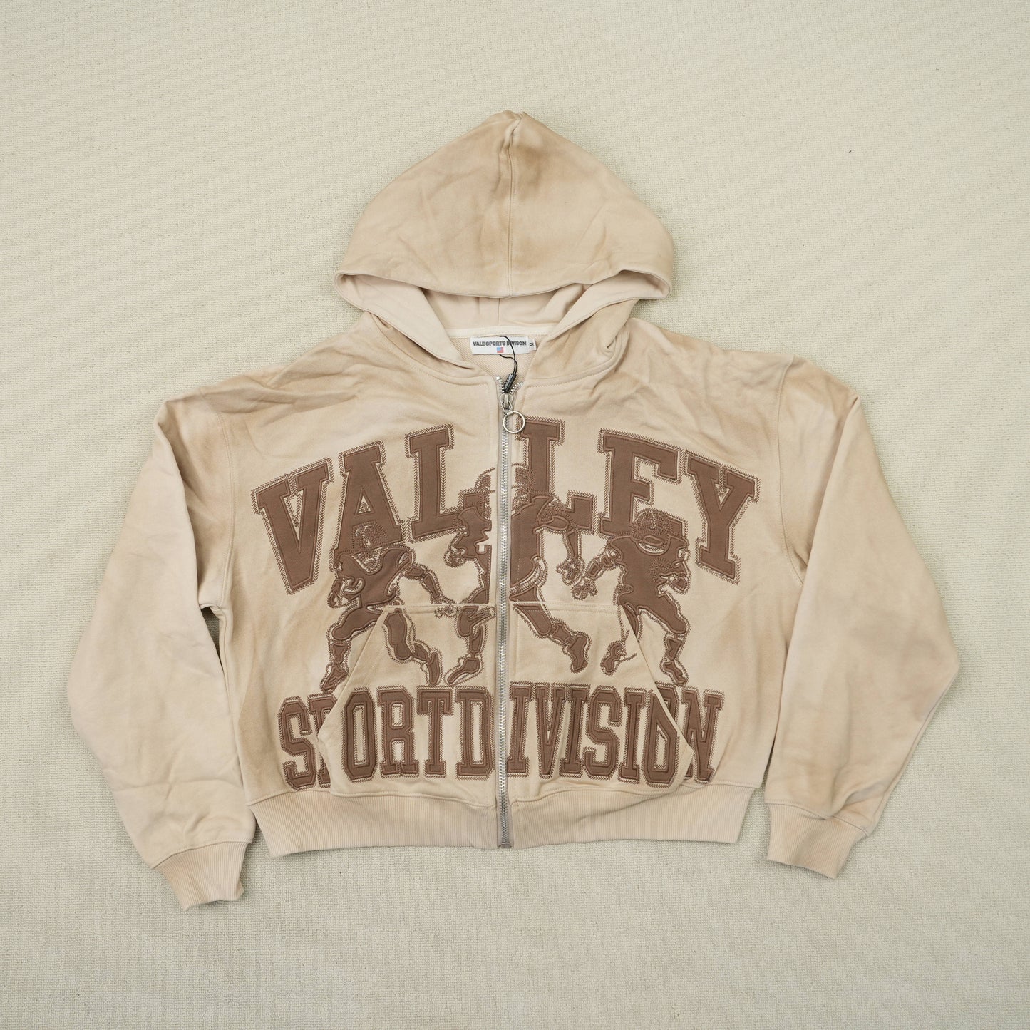 Vale Forever Mud Friday Zip Up Hoodie 'Beige/Brown'