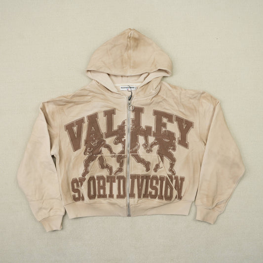 Vale Forever Mud Friday Zip Up Hoodie 'Beige/Brown'