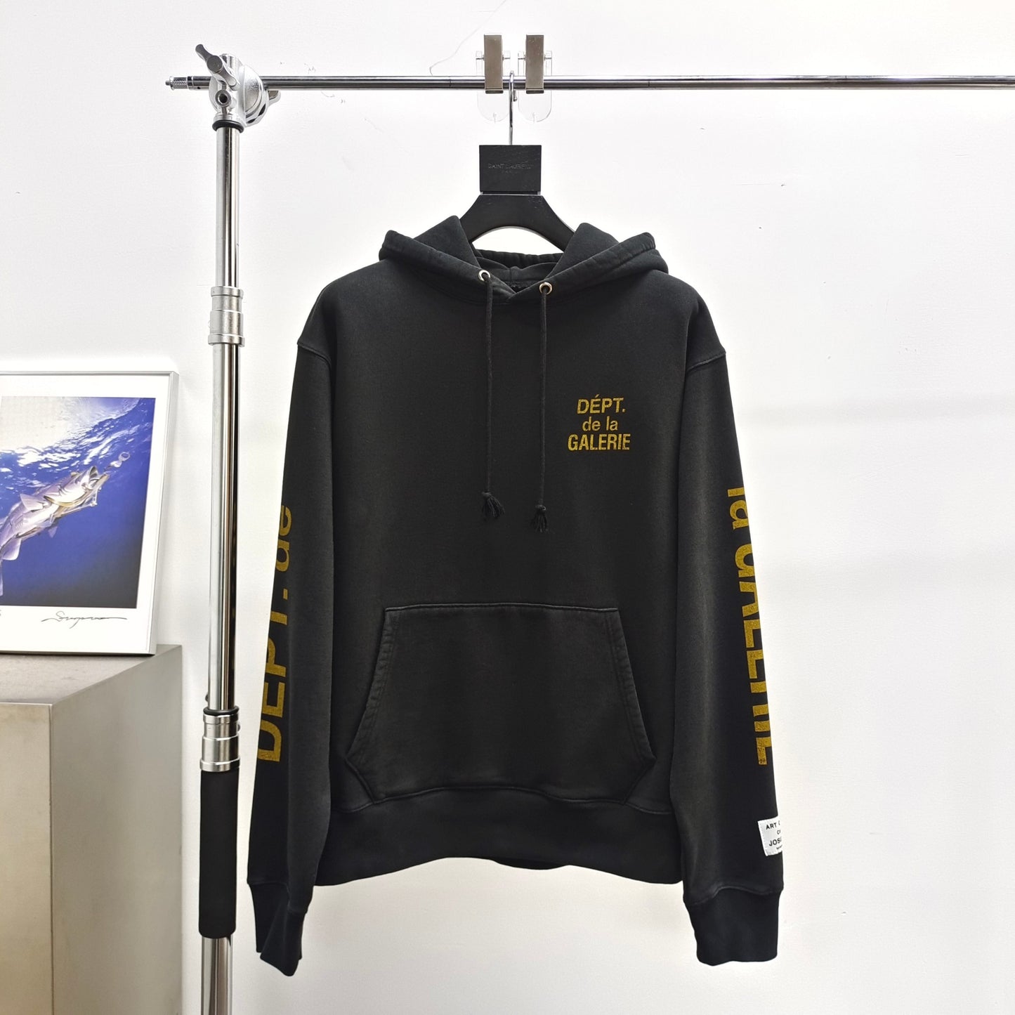 GALLERY DEPT. Dept De La Galerie Hoodie Black