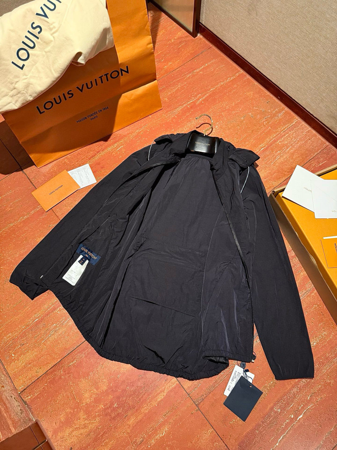 LV Monogram Accent Zip-Up Jacket 1AHGCD