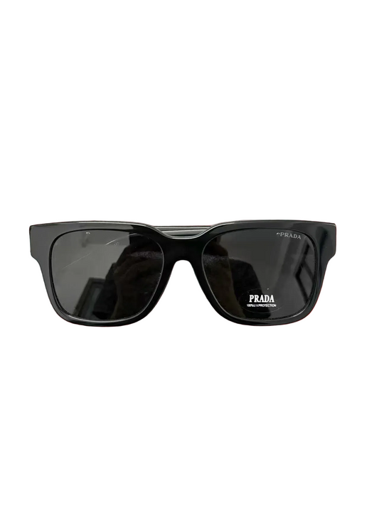 Prada Men's square classic black sunglasses