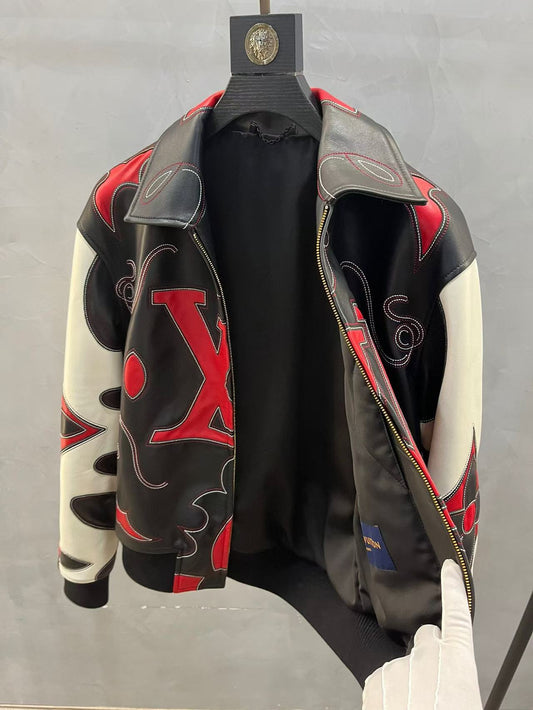 LV x Pharrell Williams FW24 leather jacket