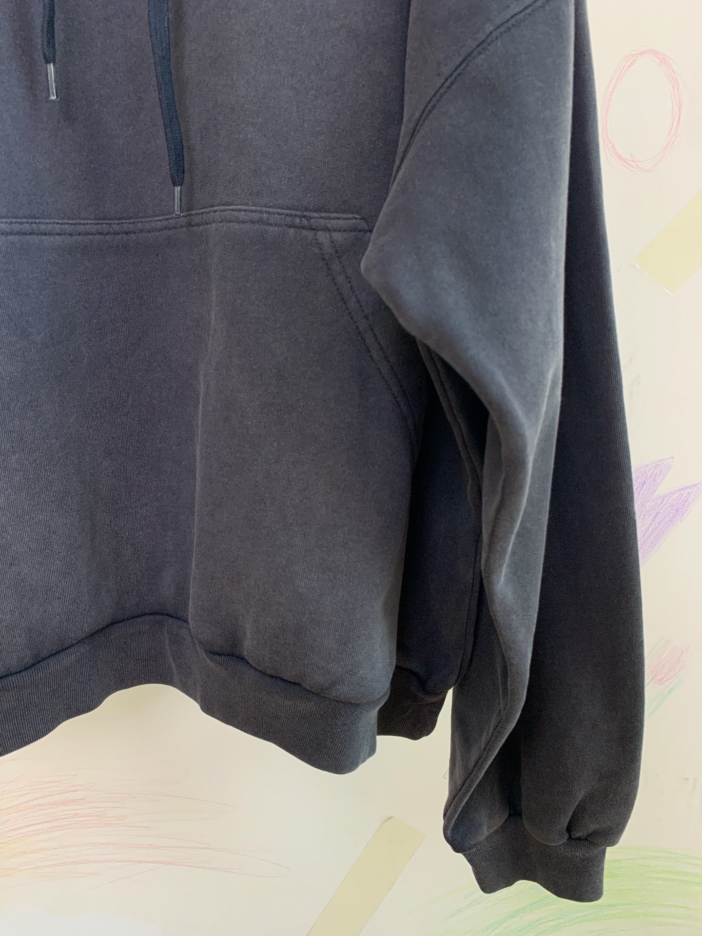 BB MEN'S BB ICON STENCIL HOODIE LARGE FIT IN FADED