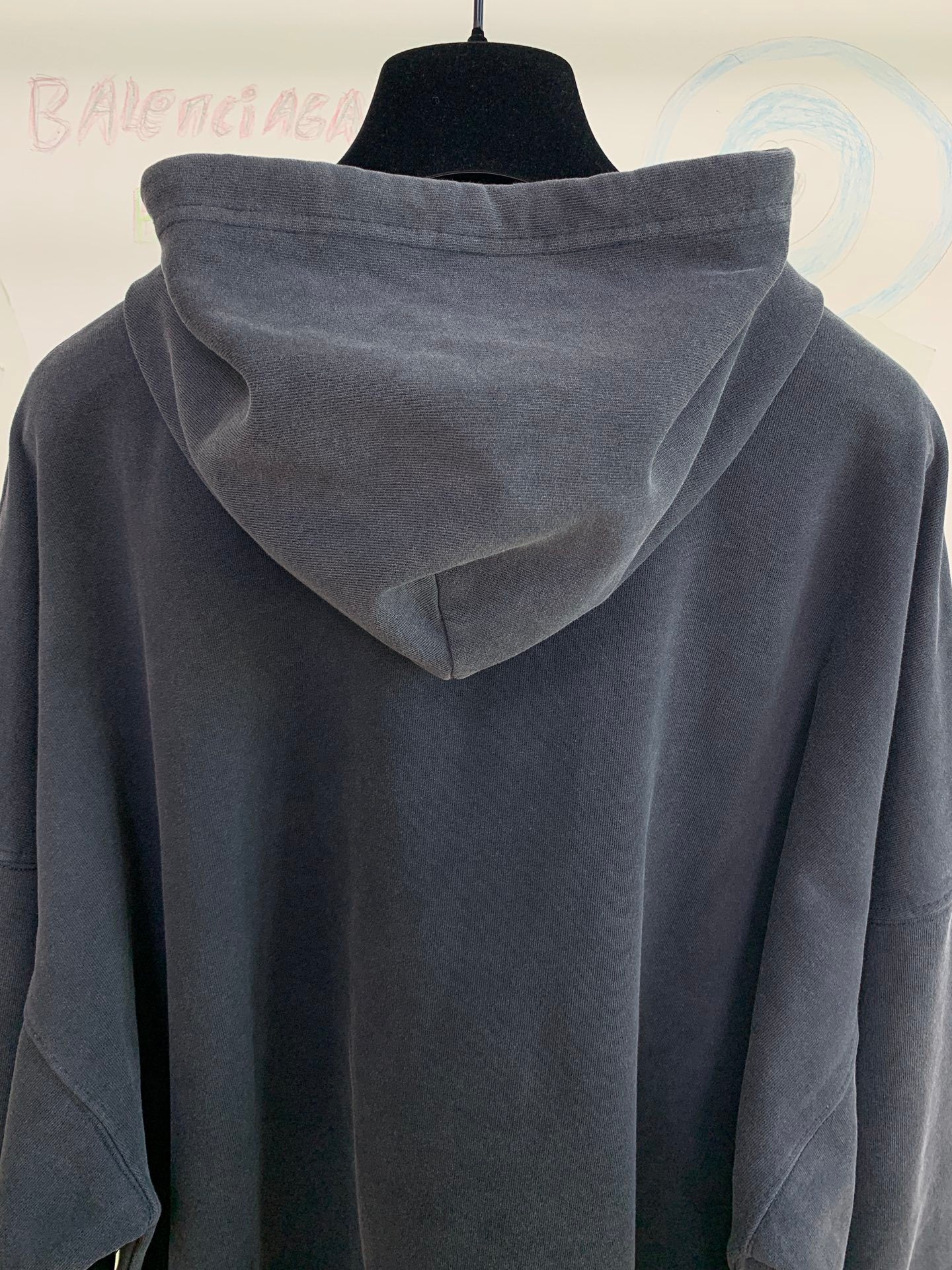 BB MEN'S BB ICON STENCIL HOODIE LARGE FIT IN FADED