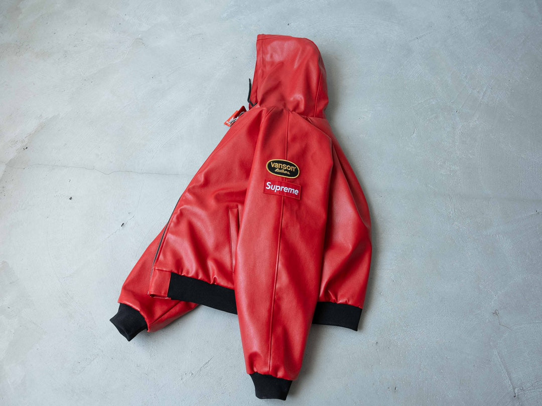 SUP x Vanson Leathers Hooded Work Jacket