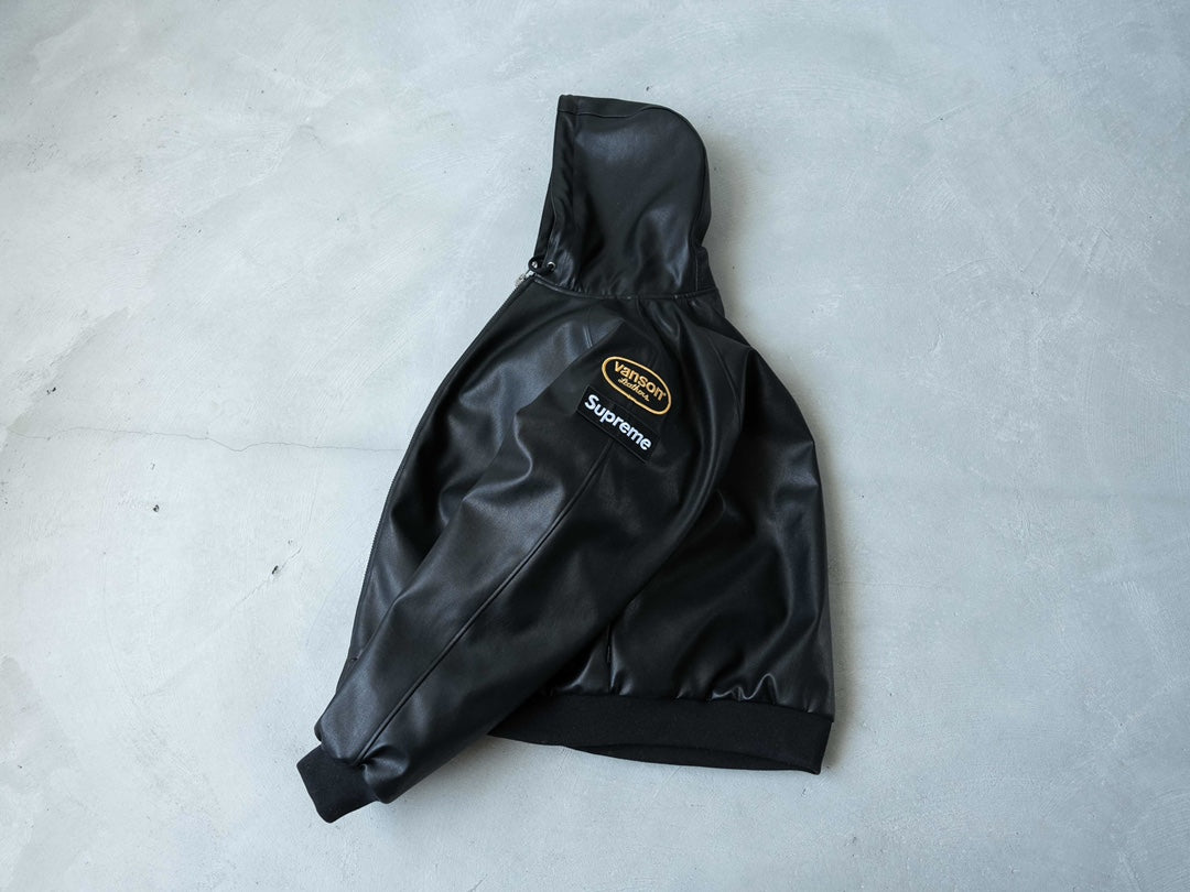 SUP x Vanson Leathers Hooded Work Jacket