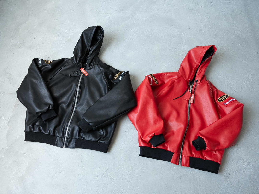 SUP x Vanson Leathers Hooded Work Jacket