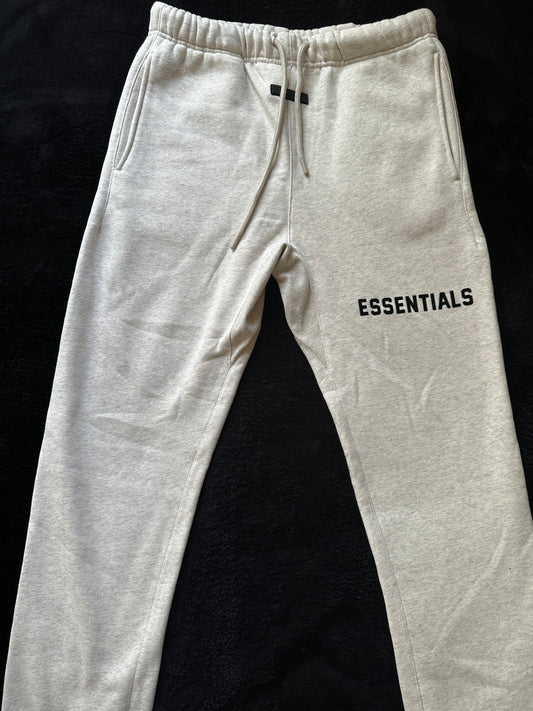 Fear of God Essentials light grey sweatpants Large