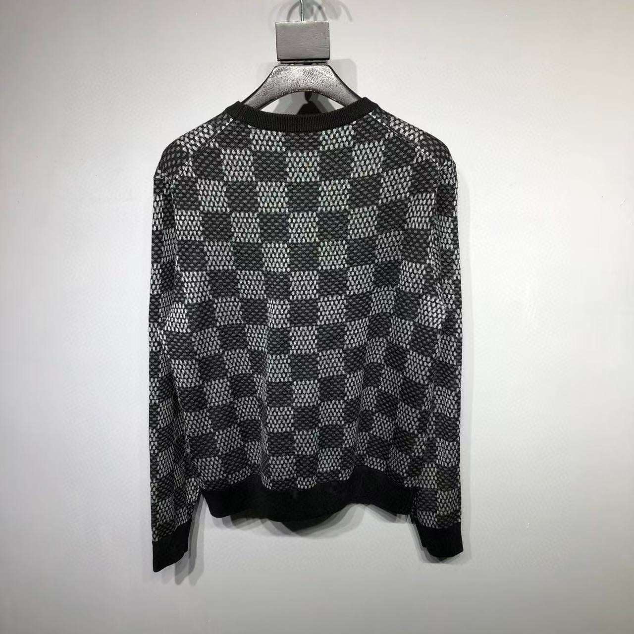 LV Damier wool sweatshirt grey