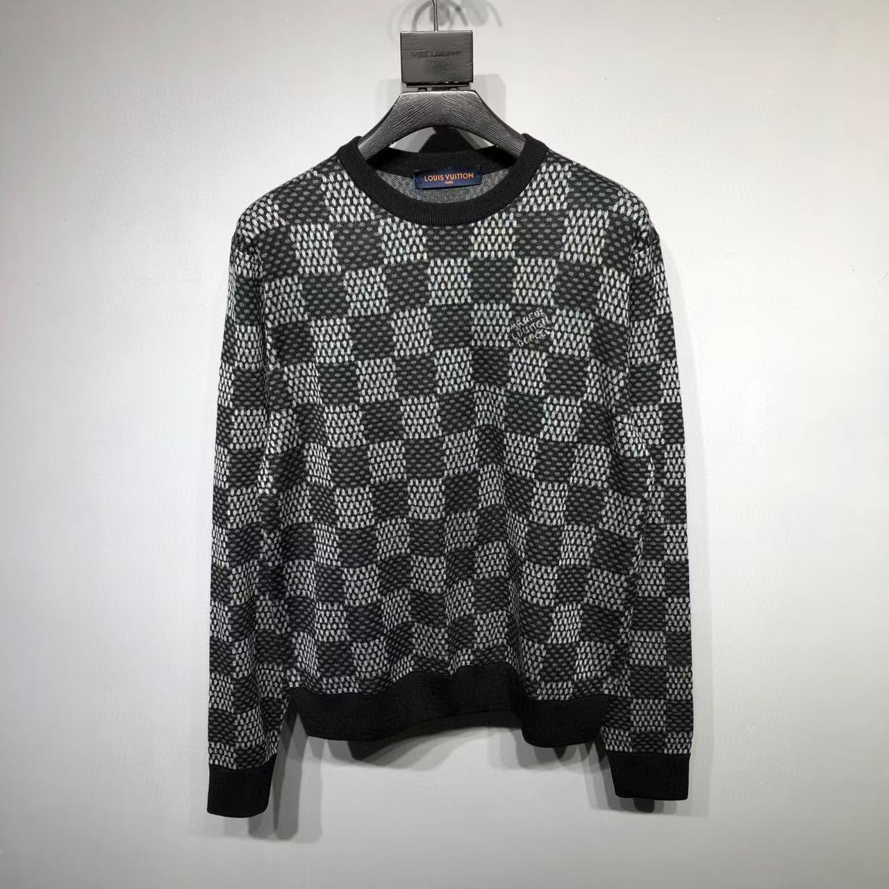 LV Damier wool sweatshirt grey