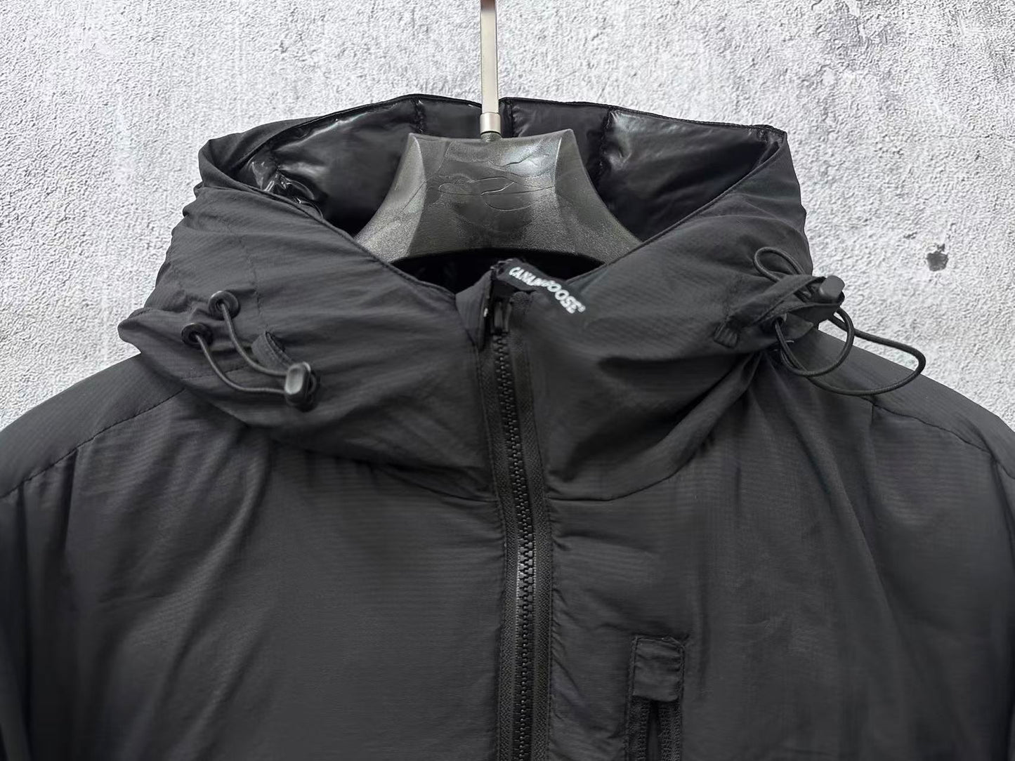 Canada Goose black hooded light jacket